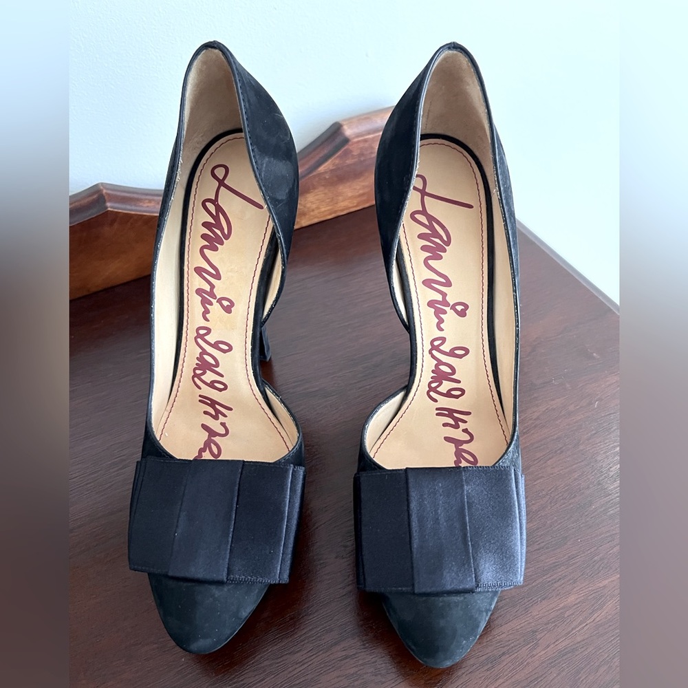 Lanvin Black Suede Heels